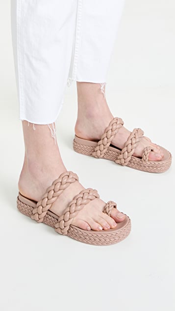 Sale Aje Promenade Braided Chunky Slide new arrivals | sale at ...